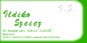 ildiko szeicz business card